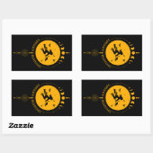 ハロウィン恵み、魔女 長方形シール (シート)