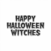 ハロウィン愉快な魔女 シール (正面)