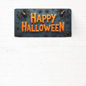 ハロウィン愉快にクモと共に 横断幕 (インサイチュ)