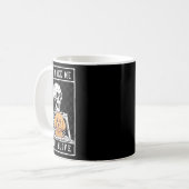 ハロウィン感じのスケルトン コーヒーマグカップ (正面左)
