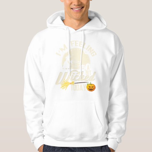 ハロウィン感じウィッチのおもしろい邪悪な魔女(2) パーカ (正面)