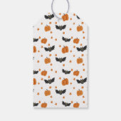 ハロウィン感謝していラベルかわいい幽霊 ギフトタグ (裏面)