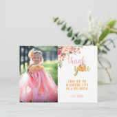 ハロウィン感謝の写真カード - 花の少女（St） 招待状 (スタンド正面)