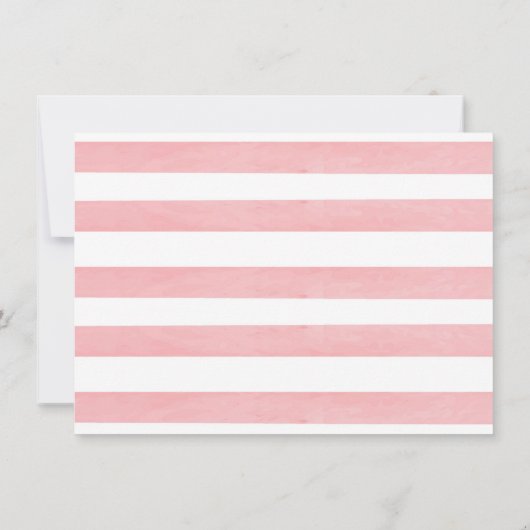 ハロウィン感謝フォトカード - 女の子(ストライプ) 招待状 (裏面)