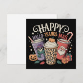 ハロウィン感謝祭クリスマス ハロウィン感謝祭クリスマス シーズンカード (正面/裏面)