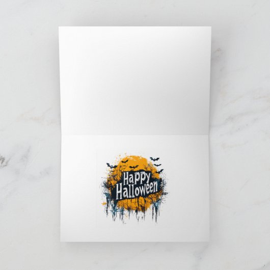 ハロウィン折り紙のポストカード シーズンカード (内部)