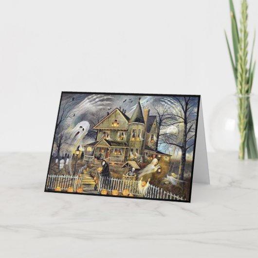 ハロウィン折り紙のポストカード シーズンカード (正面)