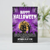 ハロウィン招待状カード 招待状 (スタンド正面)