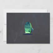 ハロウィン招待状不気味 – キャンディ付きシーン 招待状 (裏面)