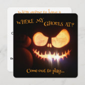 ハロウィン招待状 (正面/裏面)