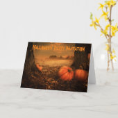 ハロウィン招待状 カード (黄色い花)