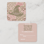 ハロウィン招待状 ノートカード (正面/裏面)