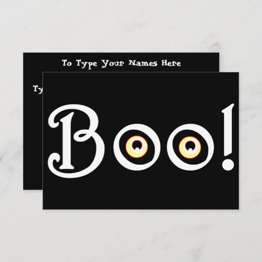 ハロウィン招待状 パーソナライズされたハロウィンカード 招待状 (正面/裏面)