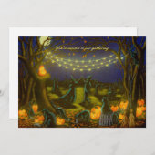 ハロウィン招待状 /パーティー /結婚式の招待状 招待状 (正面/裏面)