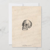 ハロウィン招待状 ミスターボーンズ スケルトンパーティー 招待状 (裏面)