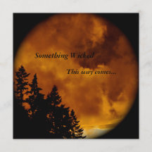 ハロウィン招待状：悪魔のような