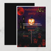 ハロウィン招待状 招待状 (正面/裏面)