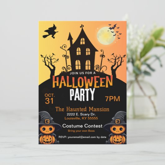 ハロウィン招待状 招待状 (スタンド正面)