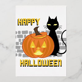 ハロウィン招待状 箔招待状