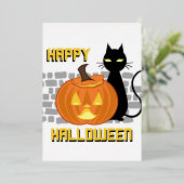 ハロウィン招待状 箔招待状 (立ち正面)