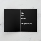 ハロウィン招待状、5" x 7"折り畳みグリーティングカード カード (内部)