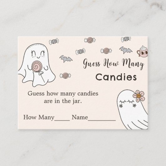 ハロウィン推測ゲームのエンクロージャカードの数 エンクロージャーカード (正面)