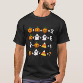 ハロウィン操作順Mathハロウィン教え Tシャツ (正面)