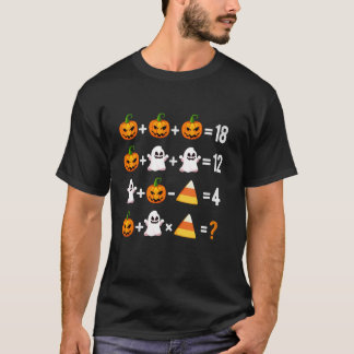 ハロウィン操作順Mathハロウィン教え Tシャツ