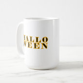 ハロウィン文字デザイン コーヒーマグカップ (正面左)
