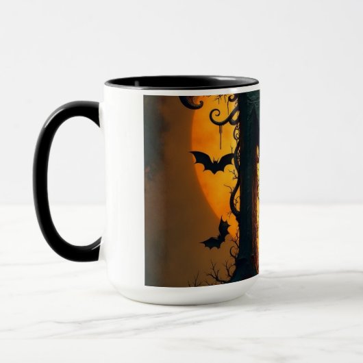 ハロウィン文字Nシングルティアー マグカップ (左)