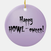 ハロウィン日本のチンセラミックオーナメント セラミックオーナメント (裏面)