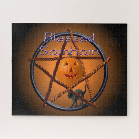 ハロウィン星形五角形 ジグソーパズル (横)