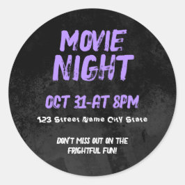 ハロウィン映画鑑賞会のオーダーメイドグッズ ラウンドシール