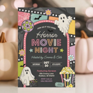 ハロウィン映画鑑賞会パーティーの招待状 招待状