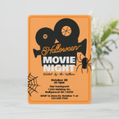 ハロウィン映画鑑賞会 ホームパーティ 招待状 (スタンド正面)