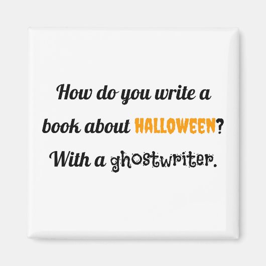 ハロウィン書の本はどうだ?GHで マグネット (正面)