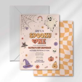 ハロウィン最初の誕生日 グルービーなスプーキー1 招待状