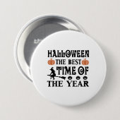 ハロウィン最高のの誕生日 缶バッジ (正面&裏面)