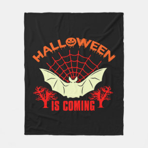 ハロウィン来はハロウィーン2021 フリースブランケット