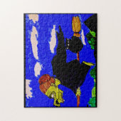 ハロウィン来夜の魔女 ジグソーパズル (縦)