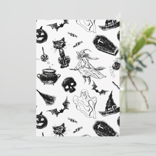 ハロウィン柄のデザイン (スタンド正面)