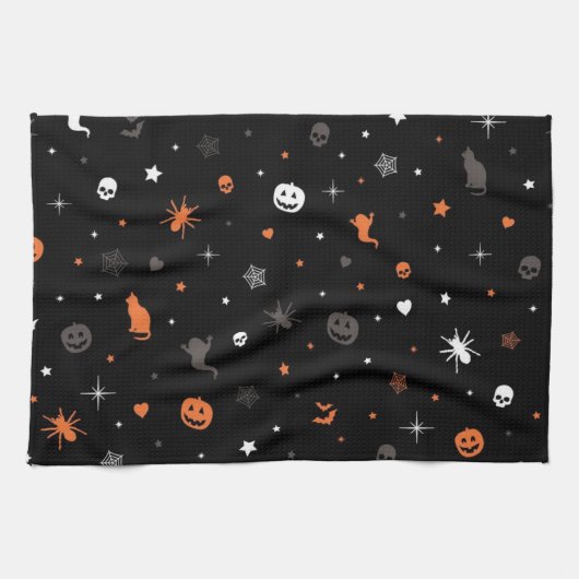 ハロウィン柄 キッチンタオル (横)