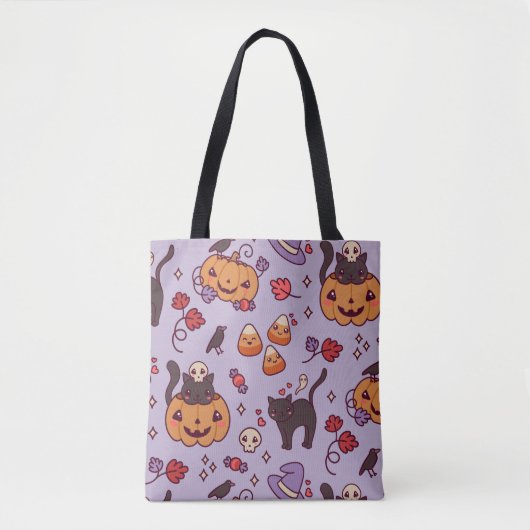 ハロウィン柄 デコレーション マグカップ トートバッグ (正面)