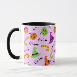 ハロウィン柄 パープルマグカップ マグカップ