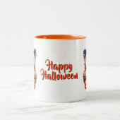 ハロウィン梟コーヒーマグ ツートーンマグカップ (中央)