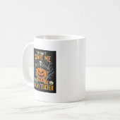 ハロウィン植物学教師スケルトンカボチャデザイン コーヒーマグカップ (正面左)