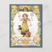 ハロウィン楽しいヴィンテージ ポストカード (正面)