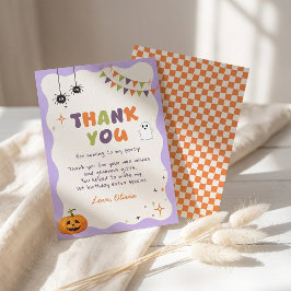 ハロウィン楽しみ 誕生日パーティー ありがとうカード サンキューカード