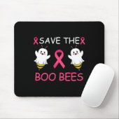 ハロウィン楽しむ乳がん啓発 Save The Boo Bees マウスパッド (マウス)