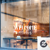 ハロウィン歓迎魔女 ウィンドウサイン (カフェ窓)